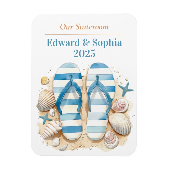 Beach Cruise Ship Stateroom Magnet (Vertical)