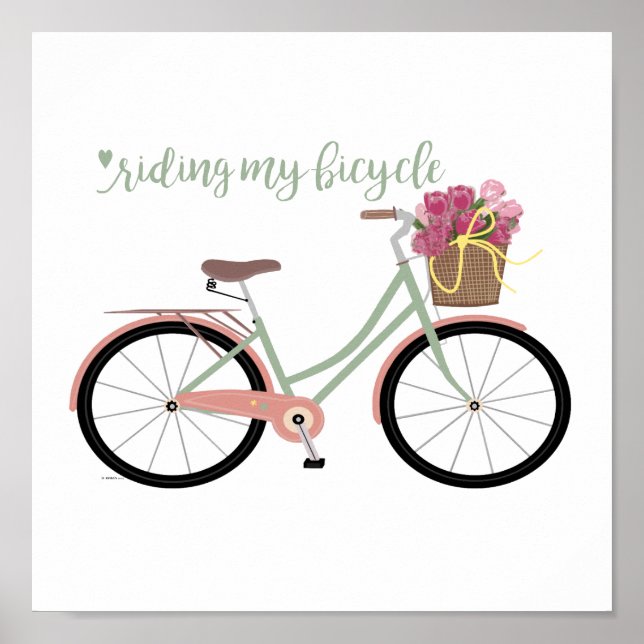 Beach Cruiser Bicycle Poster (Front)