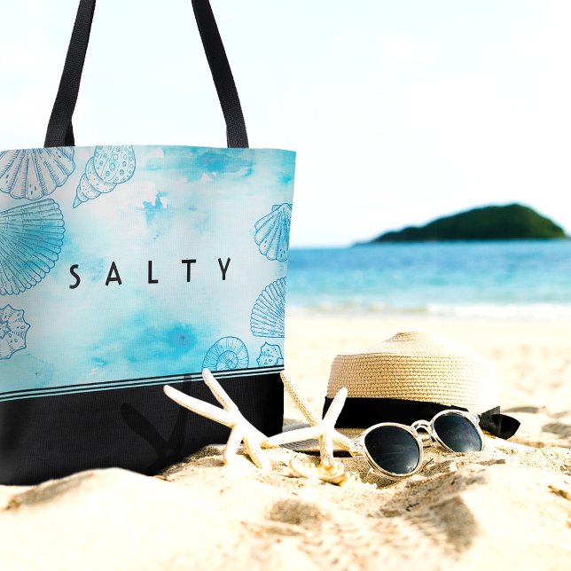 Beach Custom Name Tote Bag (Creator Uploaded)