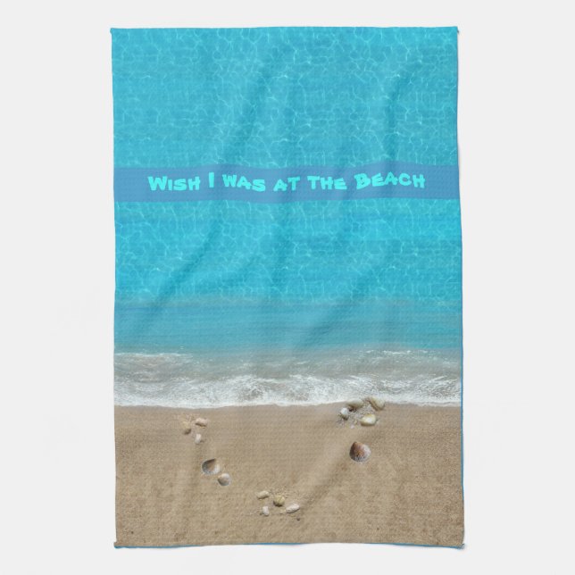 Beach (customisable) Kitchen Towel (Vertical)