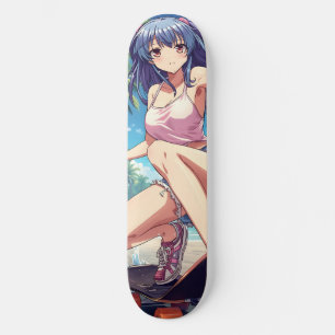 Beach Day Anime Skateboard Deck