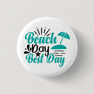 Beach Day Best Day-68634 3 Cm Round Badge