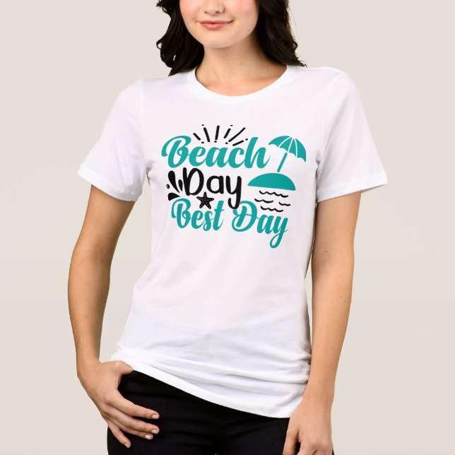 Beach Day Best Day-68634 Tri-Blend Shirt (Front)