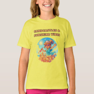 beach day cartoon girls shirt