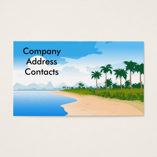 beach_day, CompanyAddressContacts Business Card