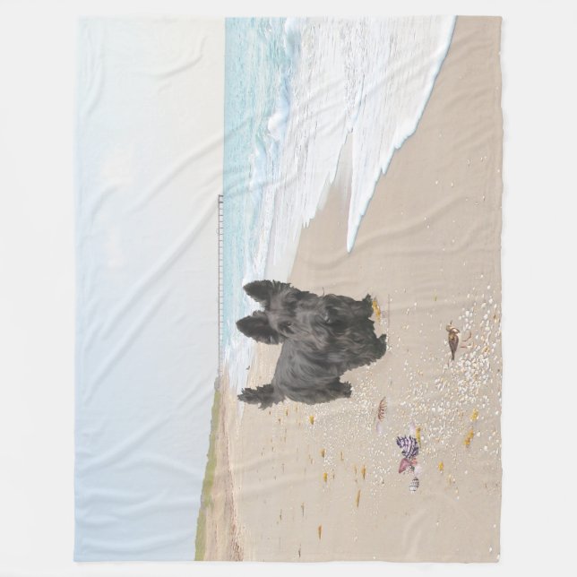 Beach Day Fleece Blanket (Front)