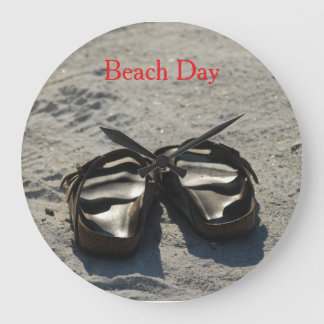 Beach Day Large Clock