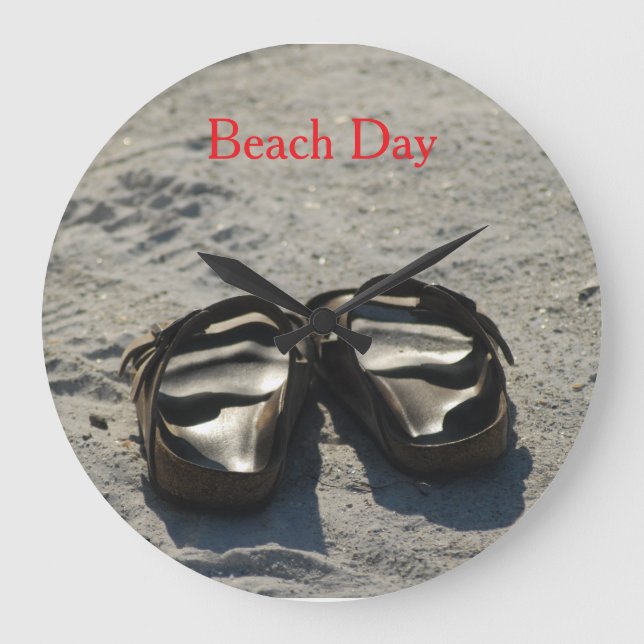 Beach Day Large Clock (Front)