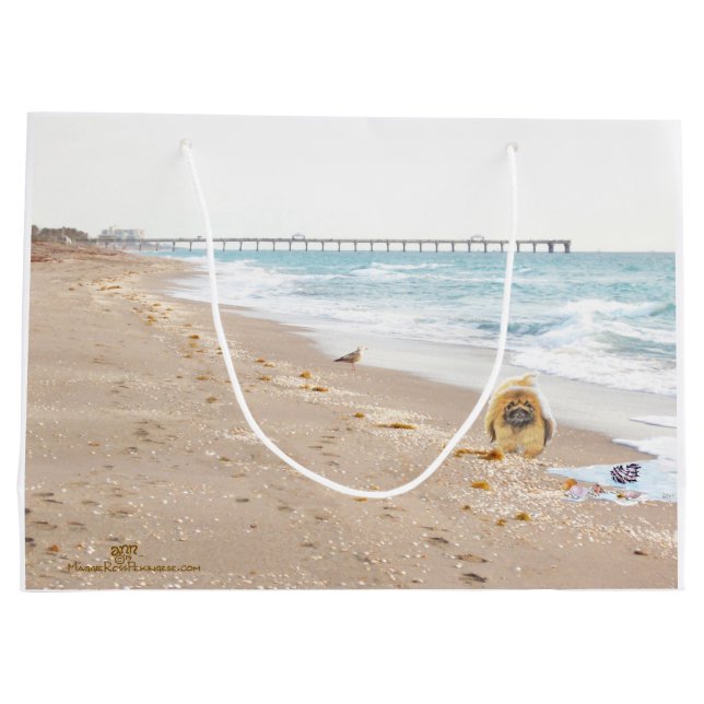 Beach Day Large Gift Bag (Back)