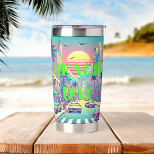 Beach Day Stemless Wine Tumbler