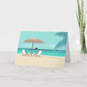 Beach Day Submarine Note Card