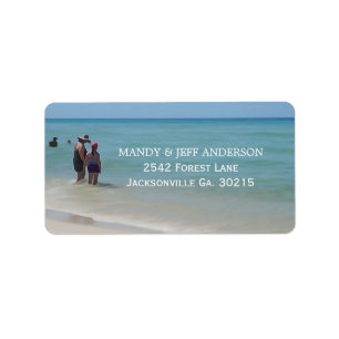 Beach Days Address Labels