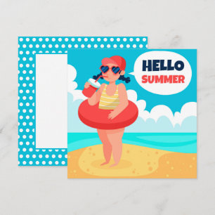 Beach Days Hello Summer Greeting Card