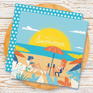 Beach Days Summer Greeting Card