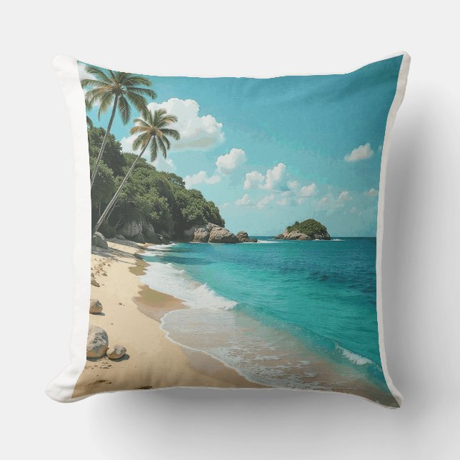 beach decorative cushion (Front)