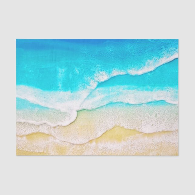 Beach decoupage tissue paper (Front)