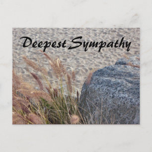 beach Deepest Sympathy Postcard