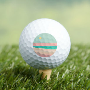 Beach design  golf balls