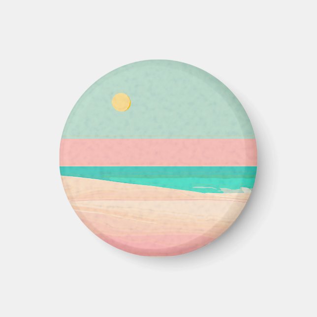 Beach design  magnet (Front)