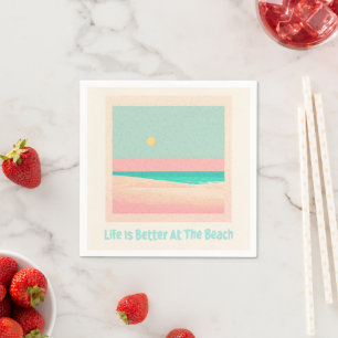 Beach design  napkin