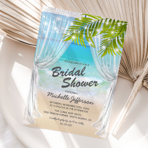Beach Destination Bridal Shower Invitation