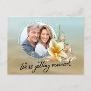 Beach Destination Photo Save the Date Announcement