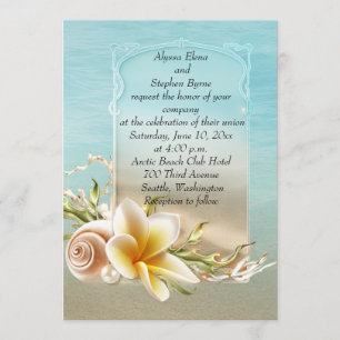 Beach Destination Wedding Invitation