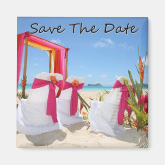 Beach Destination Wedding Magnet