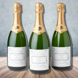 Beach Destination Wedding Reception Toast Sparkling Wine Label