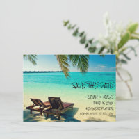 Beach Destination Wedding Save The Date