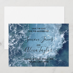 Beach destination wedding save the date