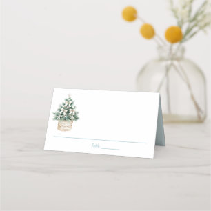 Beach Destination Wedding    Shell Christmas Tree Place Card
