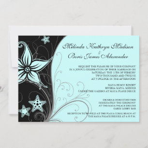 Beach Destination Wedding Theme Invites