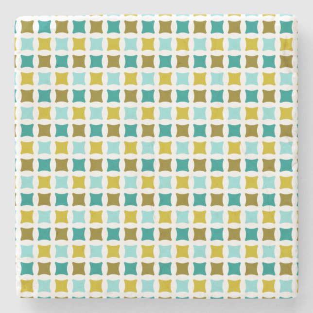 Beach Diamonds Stone Coaster (Front)