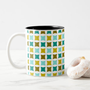 Beach Diamonds Two-Tone Coffee Mug