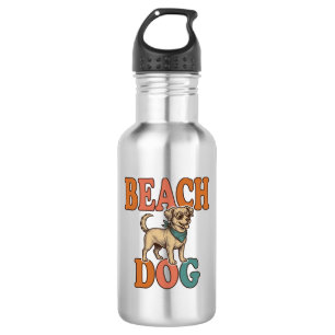 Beach Dog Vintage Engraving Graphic Design_1 532 Ml Water Bottle