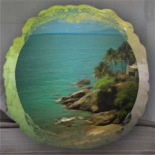 Beach Dream 0026 Round Cushion