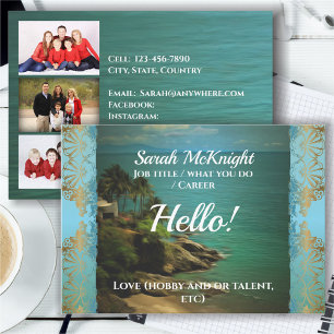 Beach Dream Hello 0026 Calling Card