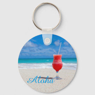 Beach-Drink Keychain