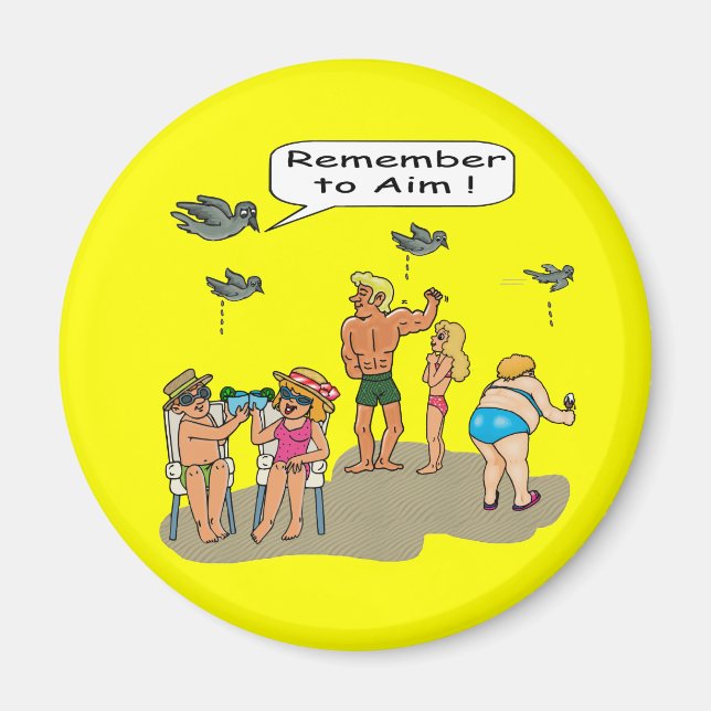 "Beach Droppings" Magnet (Front)