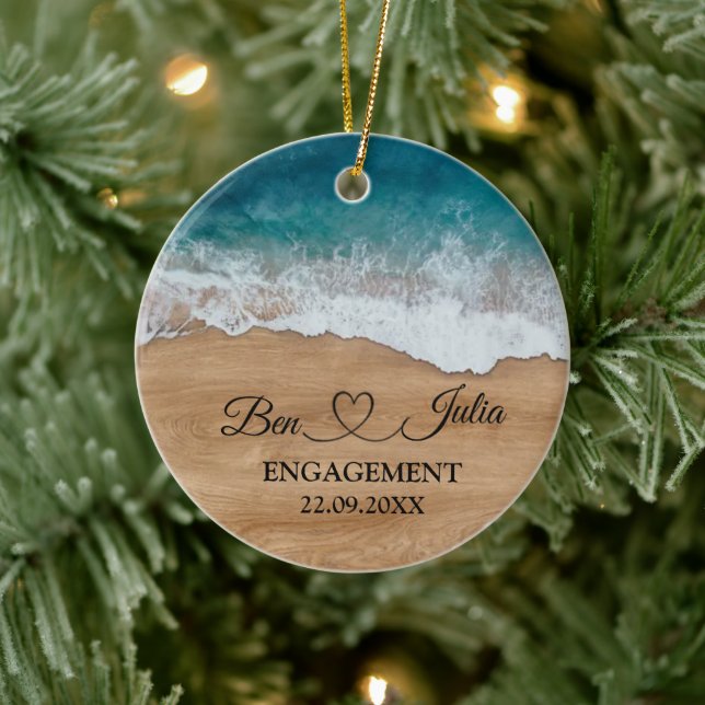 Beach Engagement Ornament (Tree)