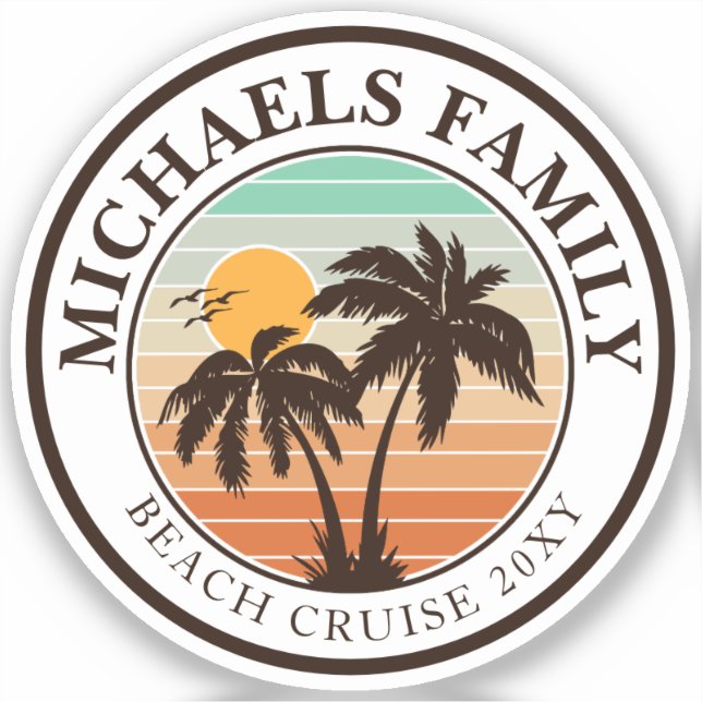 Beach Family Reunion Custom Cruise Summer Vacation (Front)