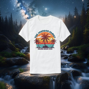 Beach Family Reunion Custom Cruise Summer Vacation T-Shirt