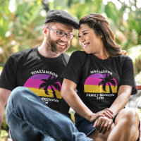 Beach Family Reunion Cute Custom Tropical Sunset