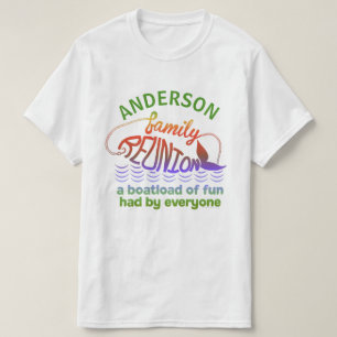 Beach Family Reunion Fish Funny   Custom Name T-Shirt