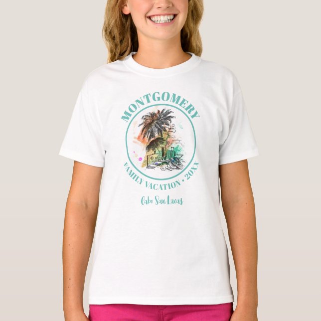 Beach Family Reunion Summer Vacation T-Shirt (Front)