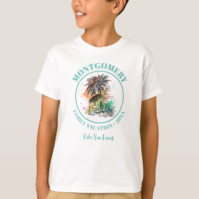 Beach Family Reunion Summer Vacation T-Shirt (Front)