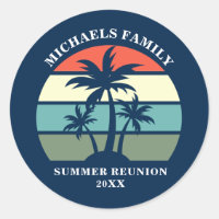 Beach Family Reunion Sunset Island Custom Party