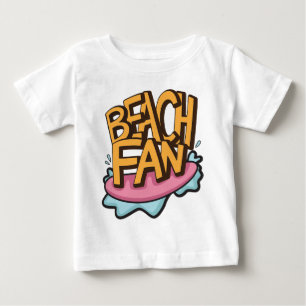 Beach fan typography baby T-Shirt