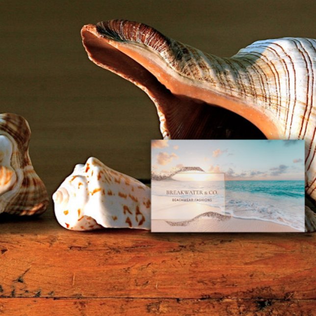 Beach Fashion Boutique Business Card (Creator Uploaded)
